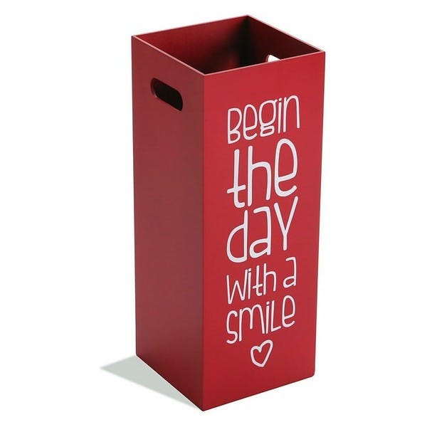 Umbrella Stand Begin The Day With a Smile MDF Wood (21 x 53 x 21 cm)