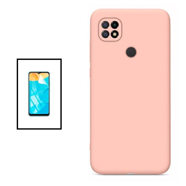 Protector Hydrogel Full Cover y Funda de Silicona Líquida para Redmi 10 Power