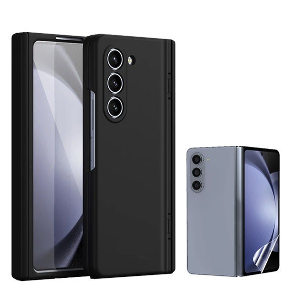 Protector hidrogel full cover y funda de silicona líquida para Galaxy Z Fold6