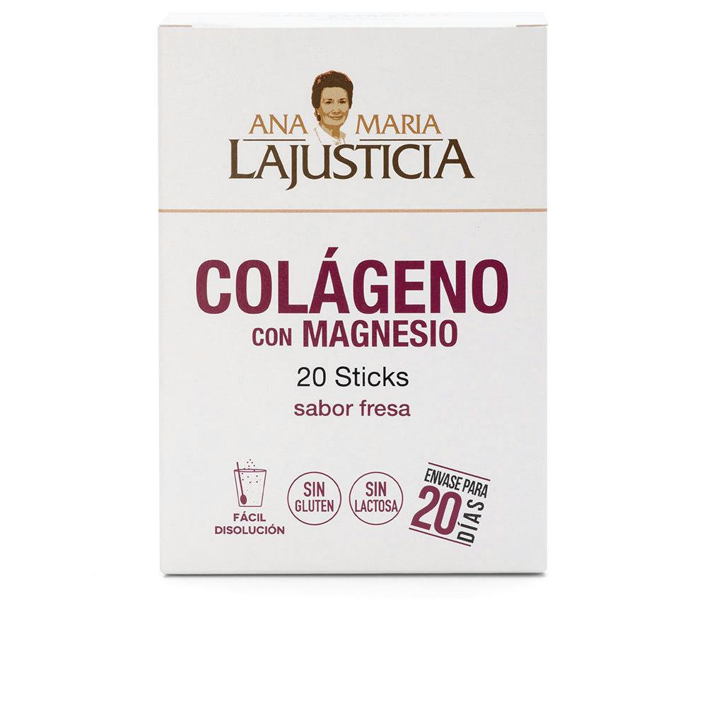 Ana María Lajusticia Collagen with Magnesium Strawberry Flavor Sticks x20