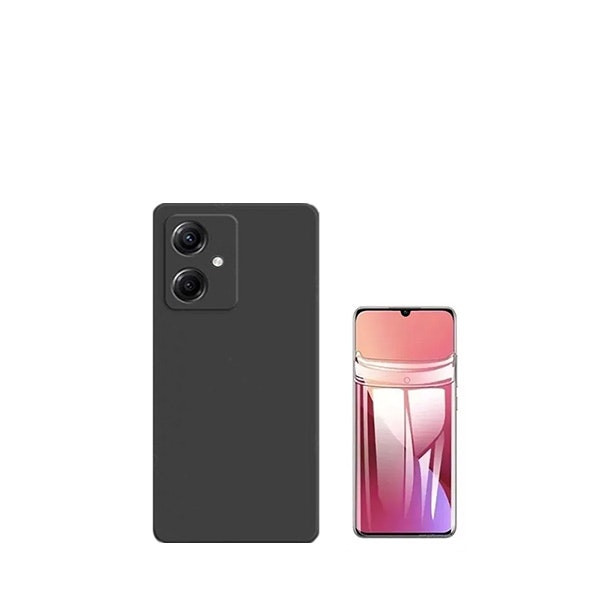 Protector hydrogel full cover + funda silicona líquida para Xiaomi Redmi 13C 5G