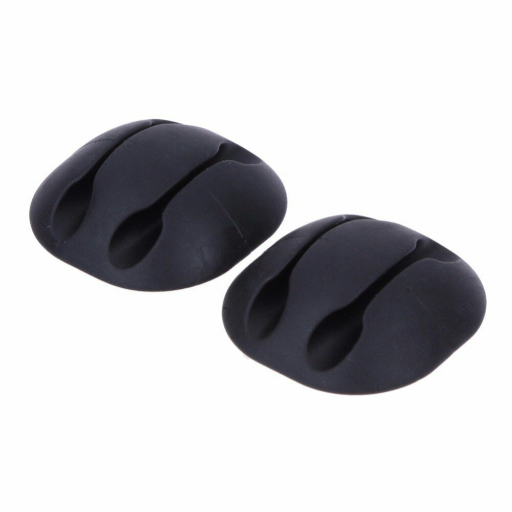 Organizador doble de silicona para cables