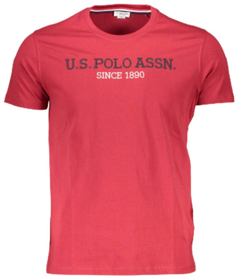 Men's red cotton t-shirt