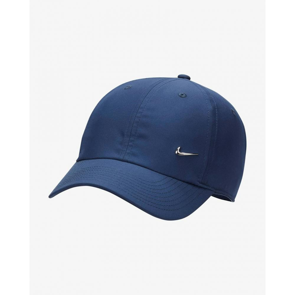 Gorra Club sin estructura con visera curva y Swoosh metálico