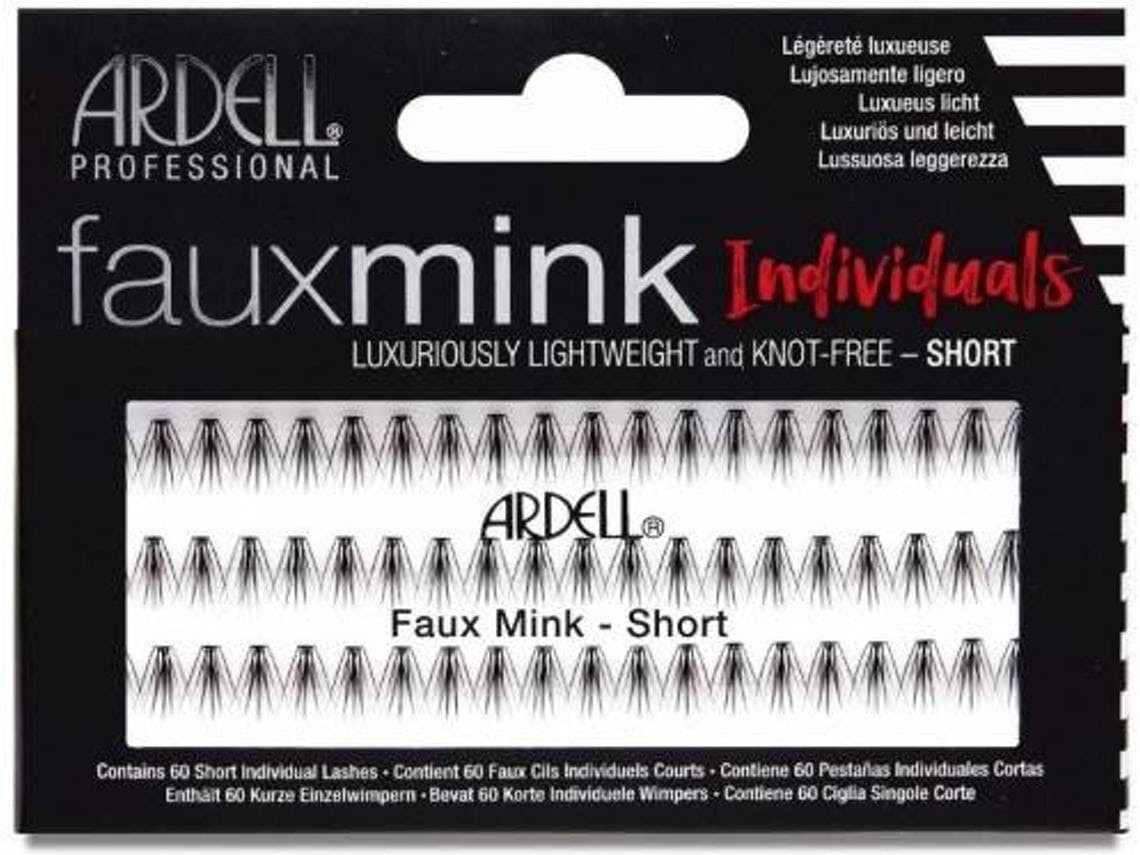 Pestañas individuales Ardell Faux Mink cortas
