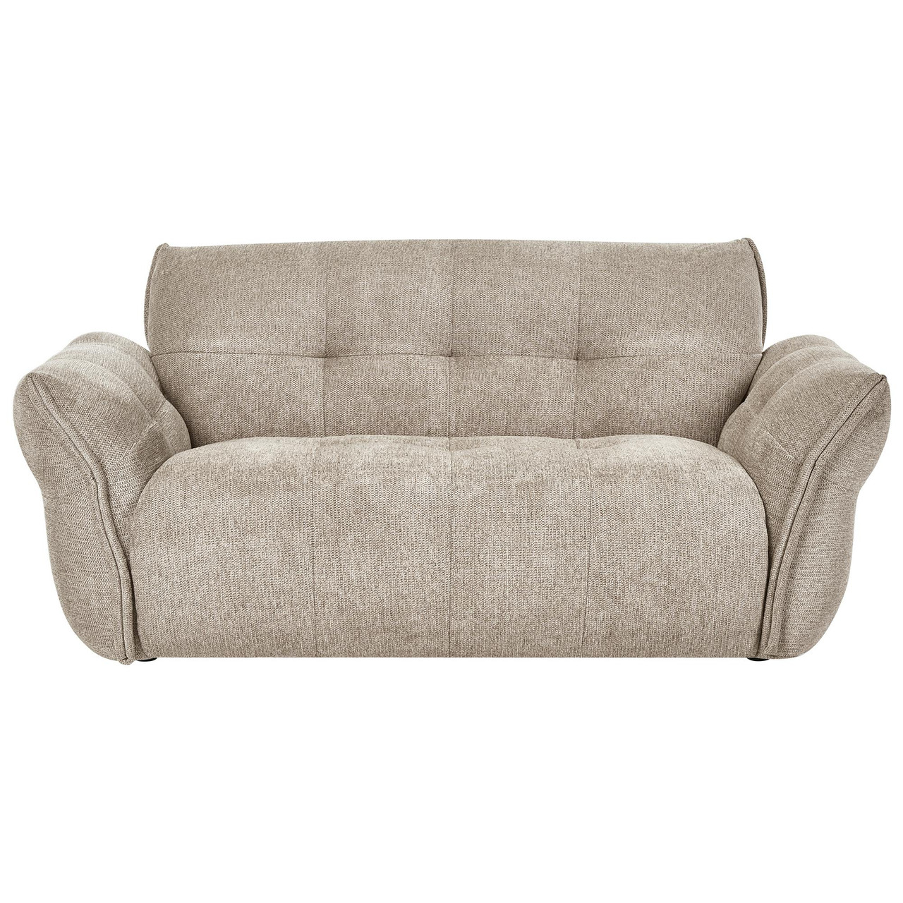 Halba 2-seater fabric sofa cream