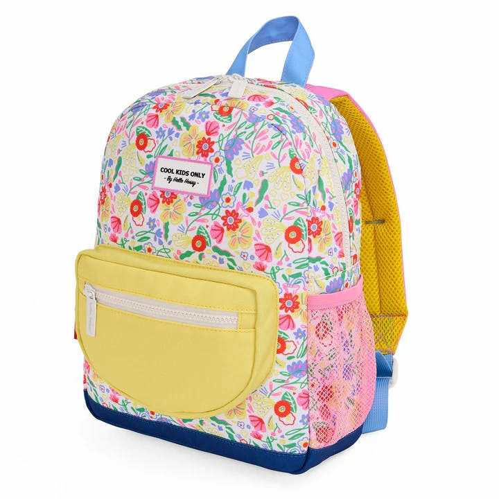 Mochila escolar mini Garden Party 15 L en poliéster reciclado