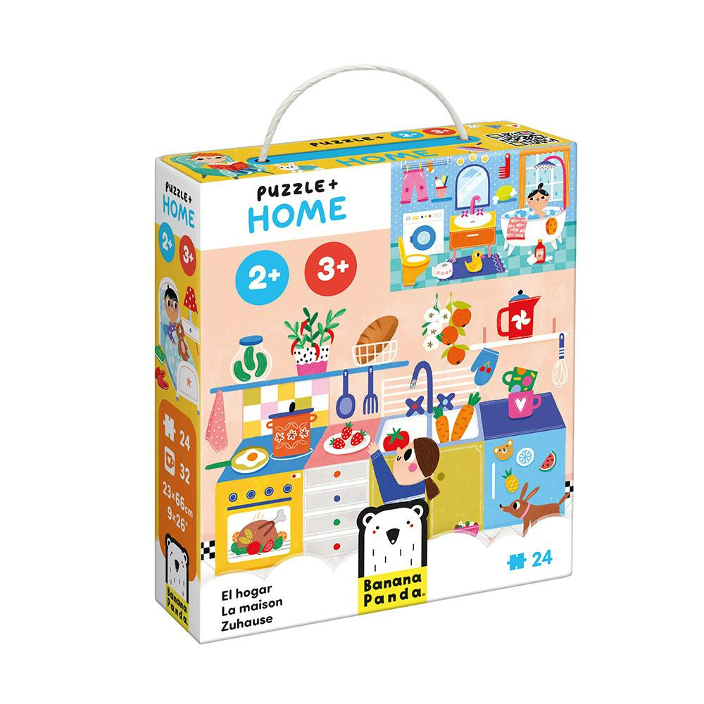 Puzzle Gigante Casa 24 Piezas con 32 Cartas para 2+