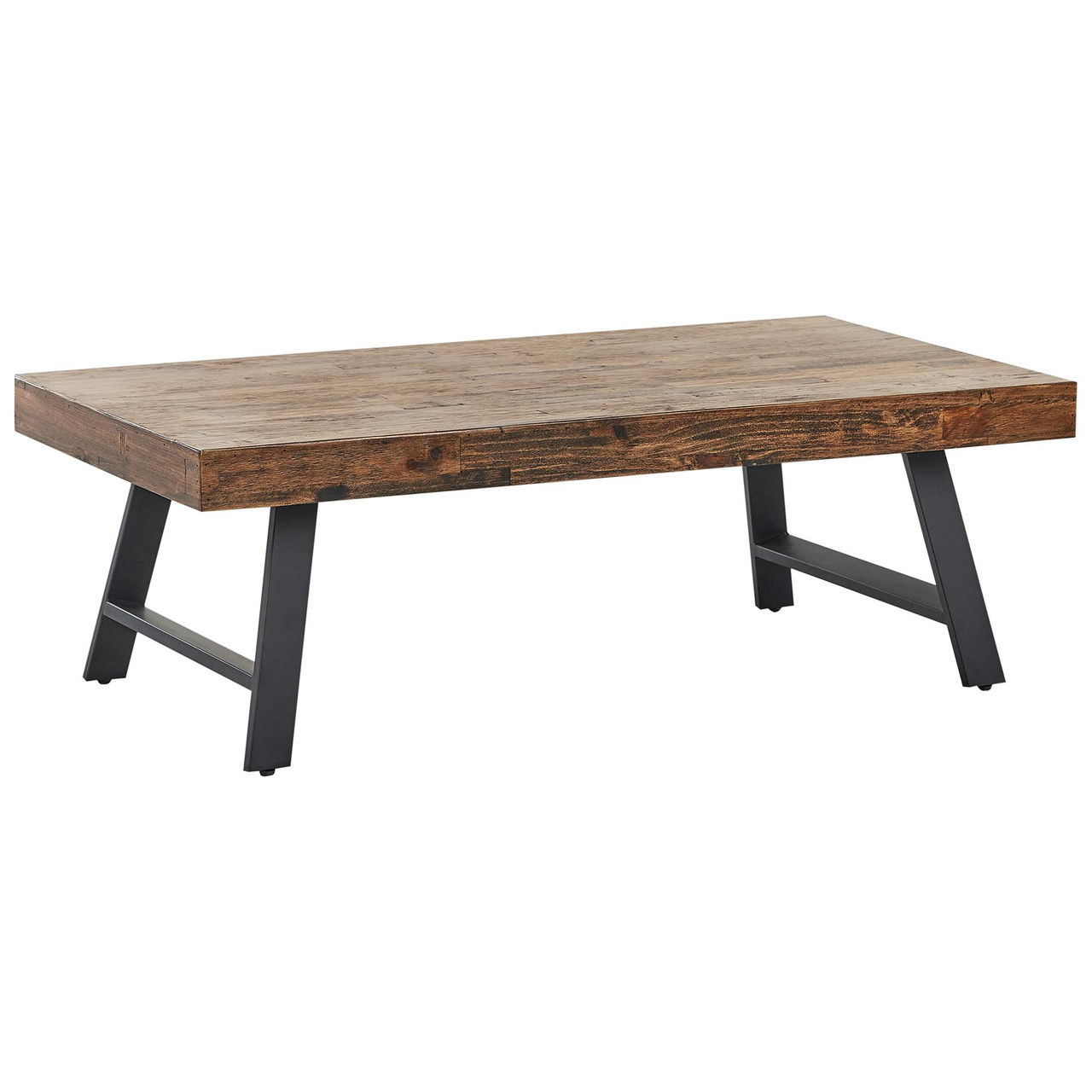 Mesa de centro Warton pino con patas metálicas