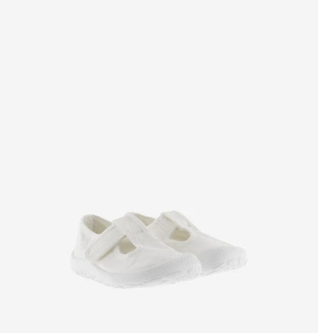 Victoria Shoes Sandália Barefoot Bosco Lona Branco - 23