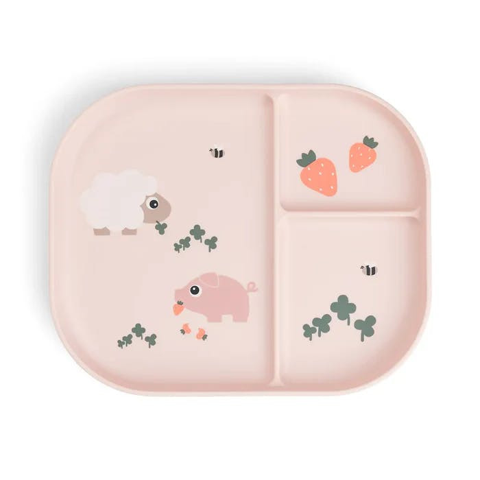 Done by Deer Prato com Divisórias Tiny Farm Rosa