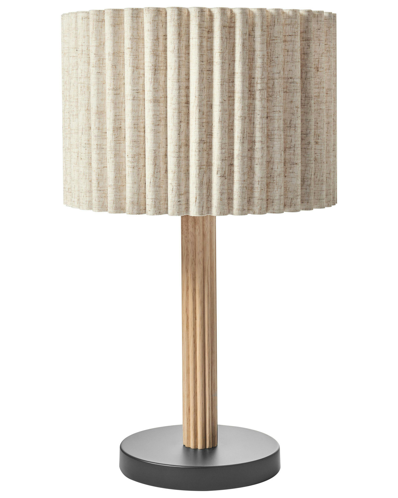 Candeeiro de mesa BELESSA Linho sintético Creme claro