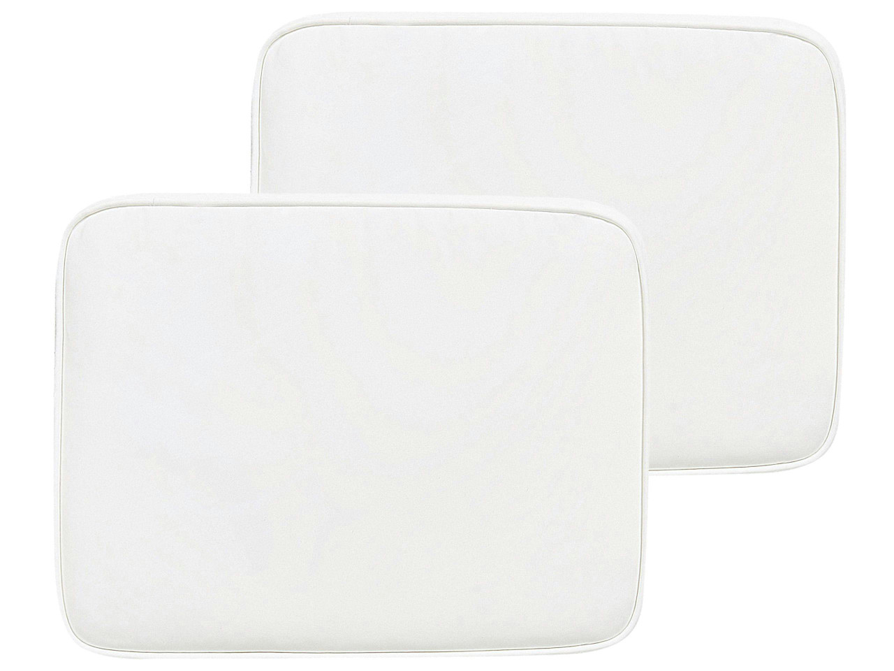 Conjunto de 2 almofadas de cadeira para jardim FIJI 29 x 38 cm Branco creme