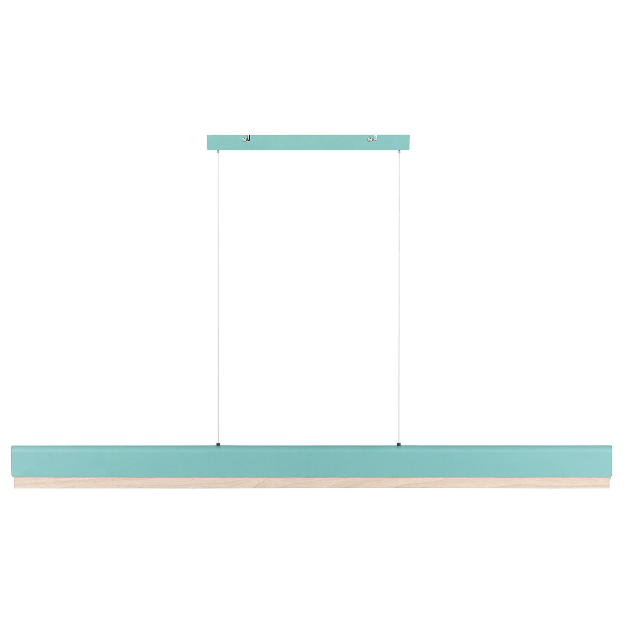 Lámpara colgante MARA metal y madera de roble con LED integrado