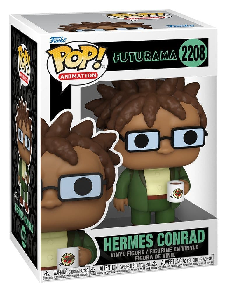 Figura de Vinilo Hermes con Taza 9 cm POP! Futurama
