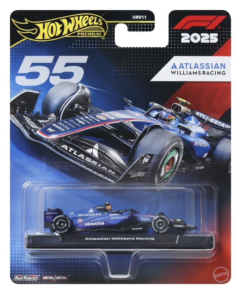 Hot Wheels Premium 1:64 Coche de exposición Formula 1 Team Williams