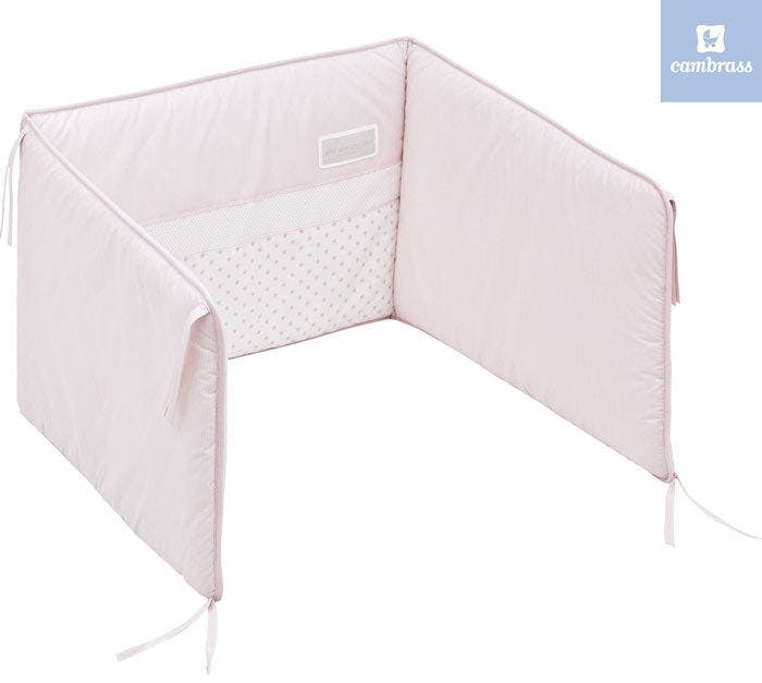 Protector cuna STAR rosa