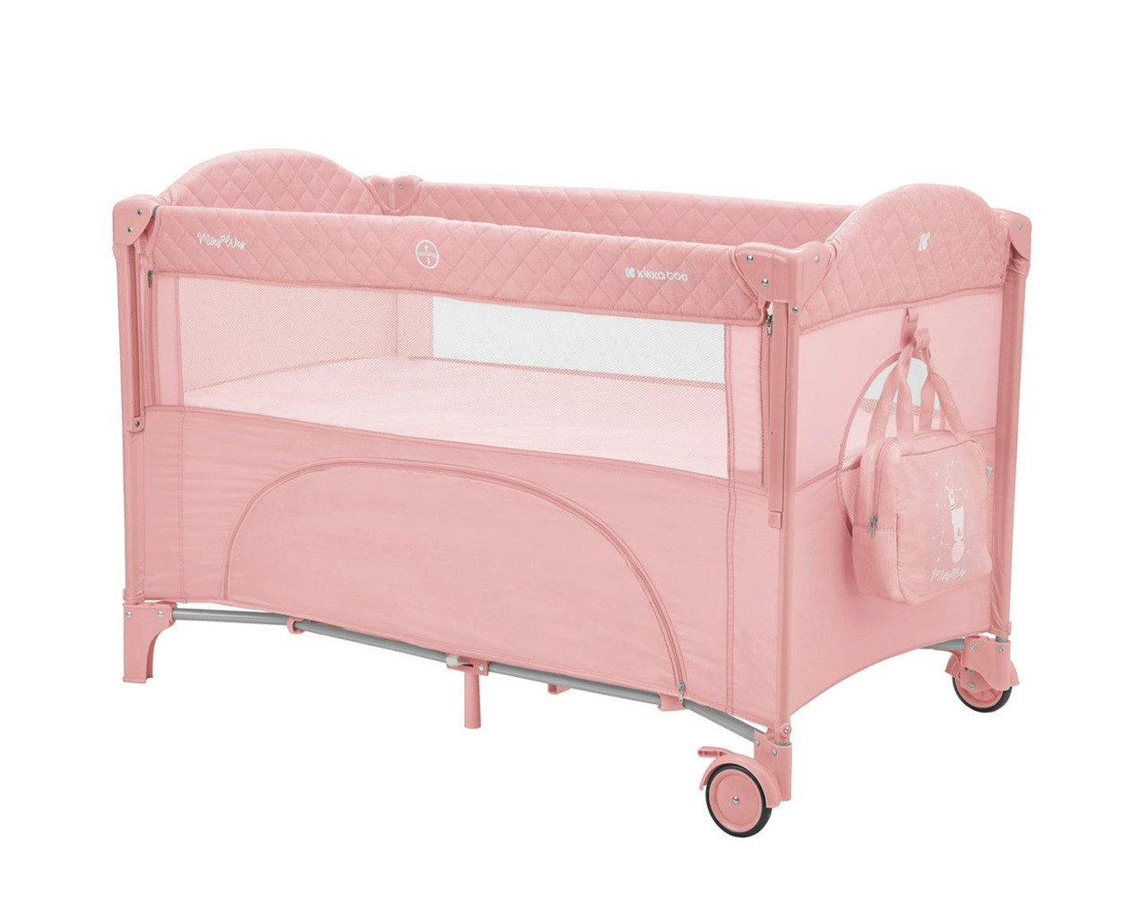 Cama de viaje Milky Way Pink dos niveles