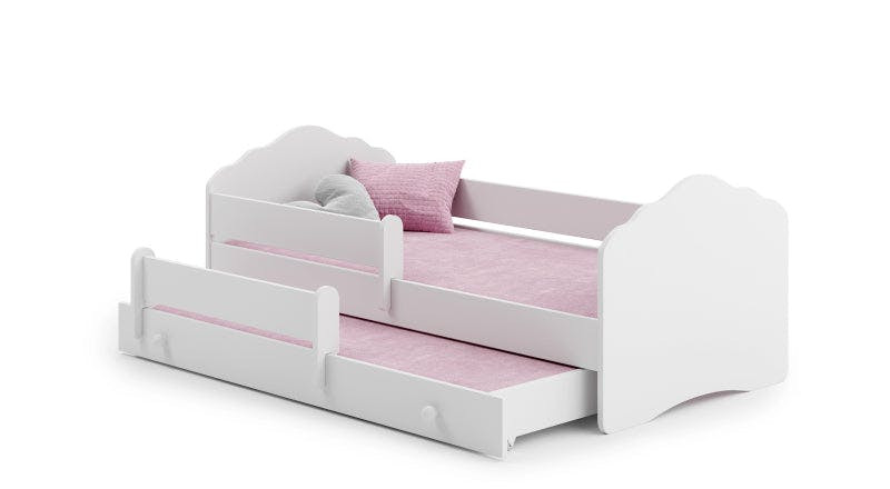 Cama doble extraíble Wave con somier de lamas