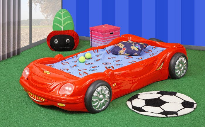 Cama infantil Bobo de plástico con faros LED