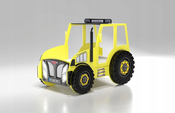 Cama infantil Traktor en MDF con luces LED