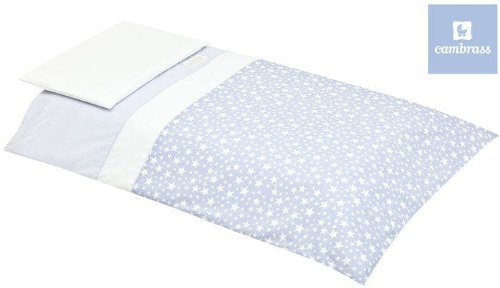 Conjunto edredón y protector cuna Celeste Star