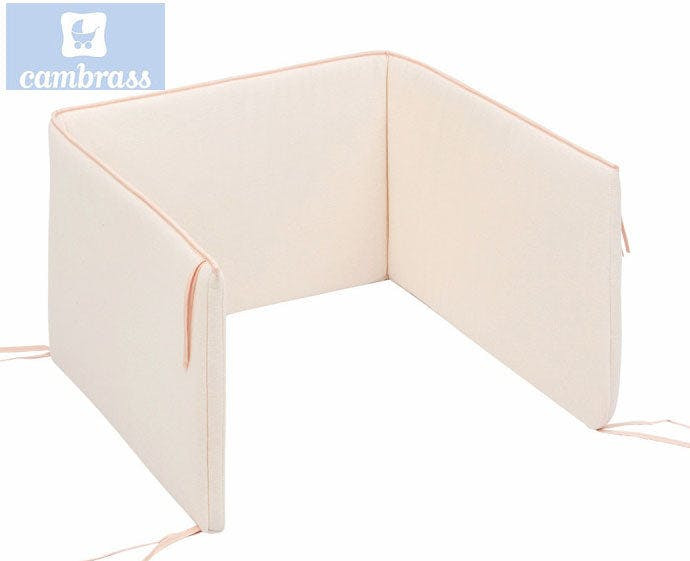 Protector para cuna Astra rosa 60x40 cm
