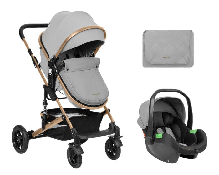 Carrinho de bebé 3in1 Kikkaboo Amaia Light Grey