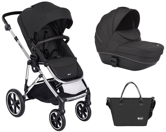 Cochecito Thea 2 en 1 con capazo y asiento reversible negro