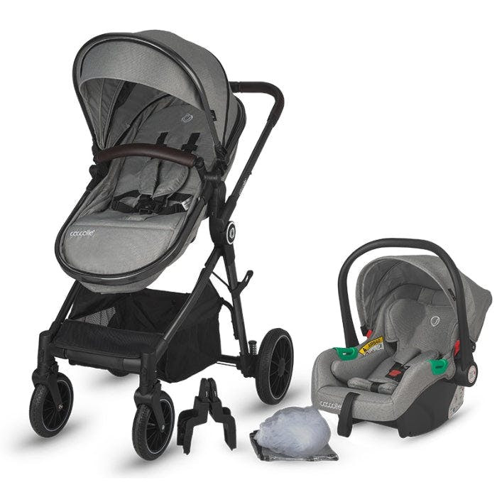 3-in-1 convertible baby stroller Ago Neutral Grey