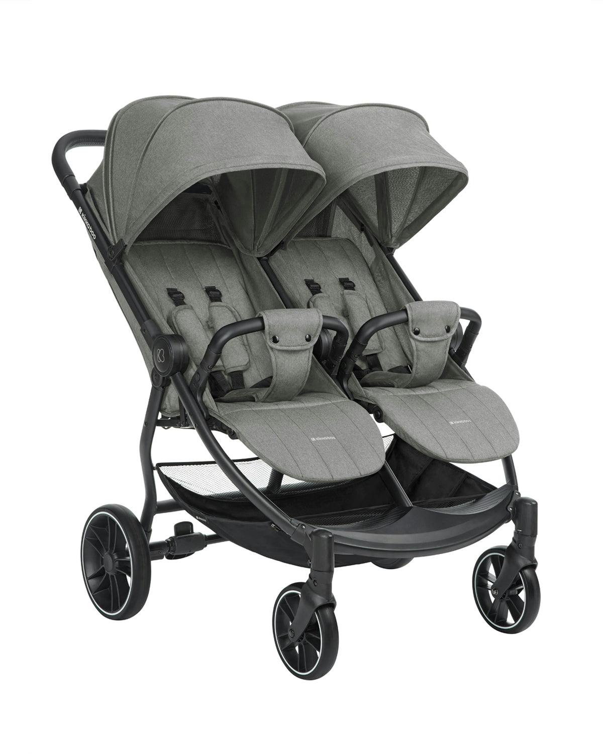 Carrito gemelar Happy 2 gris claro
