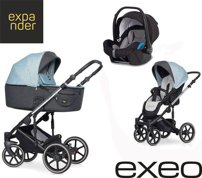 Carrito multifuncional EXEO con KITE ISOFIX READY Ocean