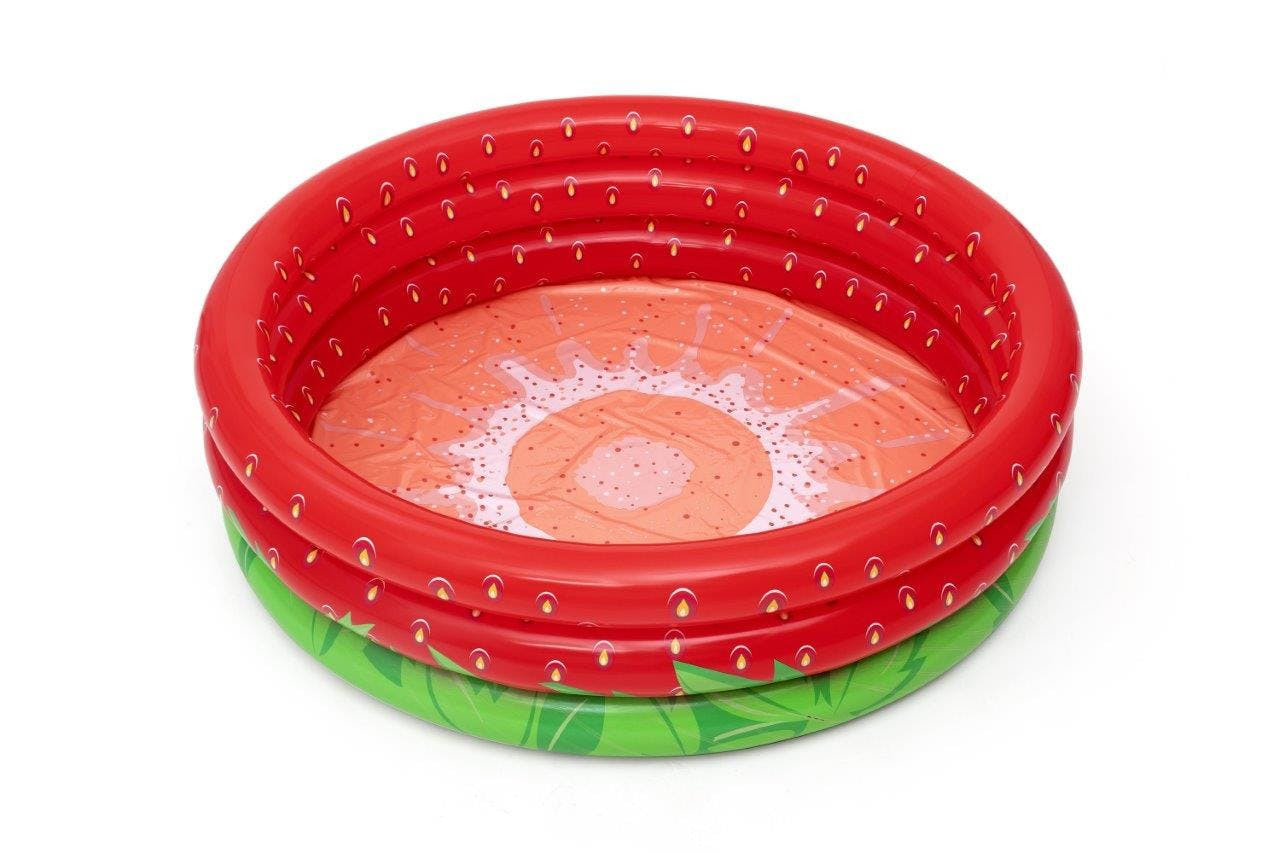 Piscina hinchable con forma de fresa 1,68 m x 38 cm