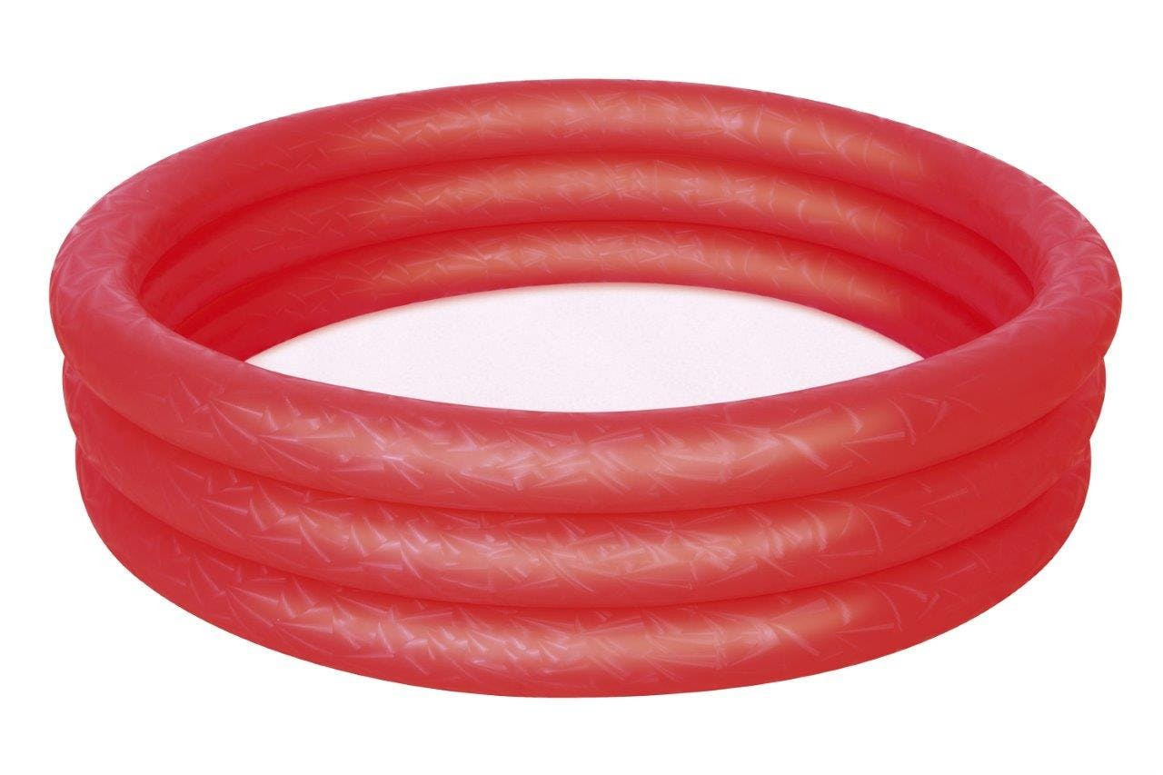 Piscina hinchable roja 1,22 m