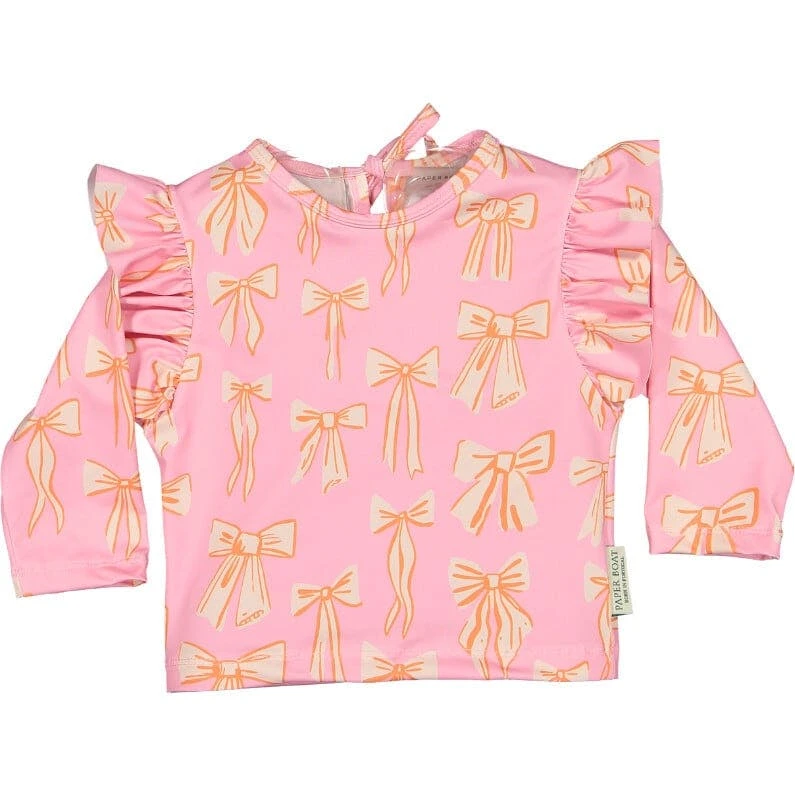 Rash t-shirt with bows pattern