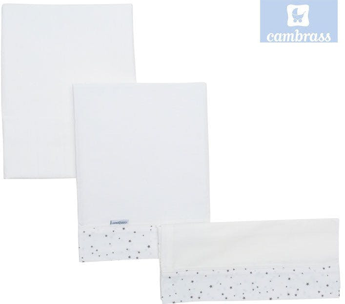 Juego de 3 sábanas cuna Astra gris