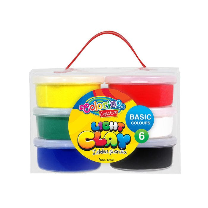Conjunto de 6 colores básicos de barro