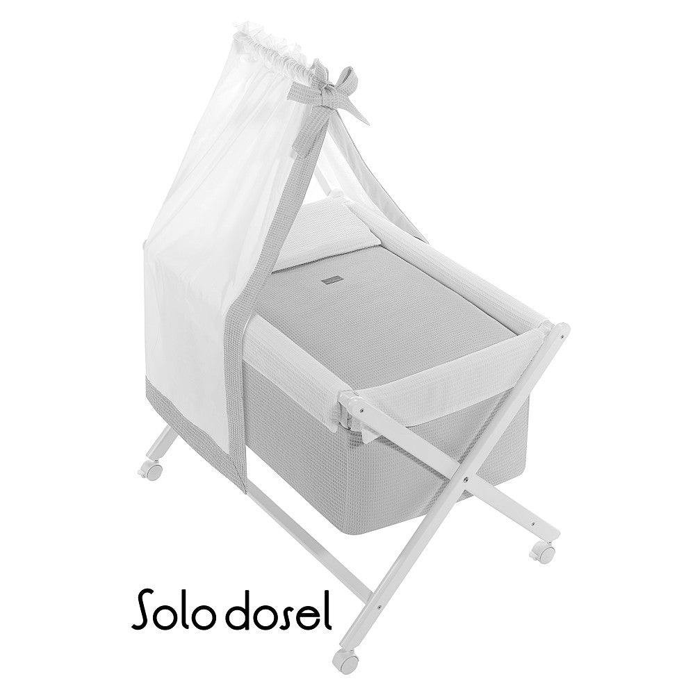 Cotton crib canopy grey