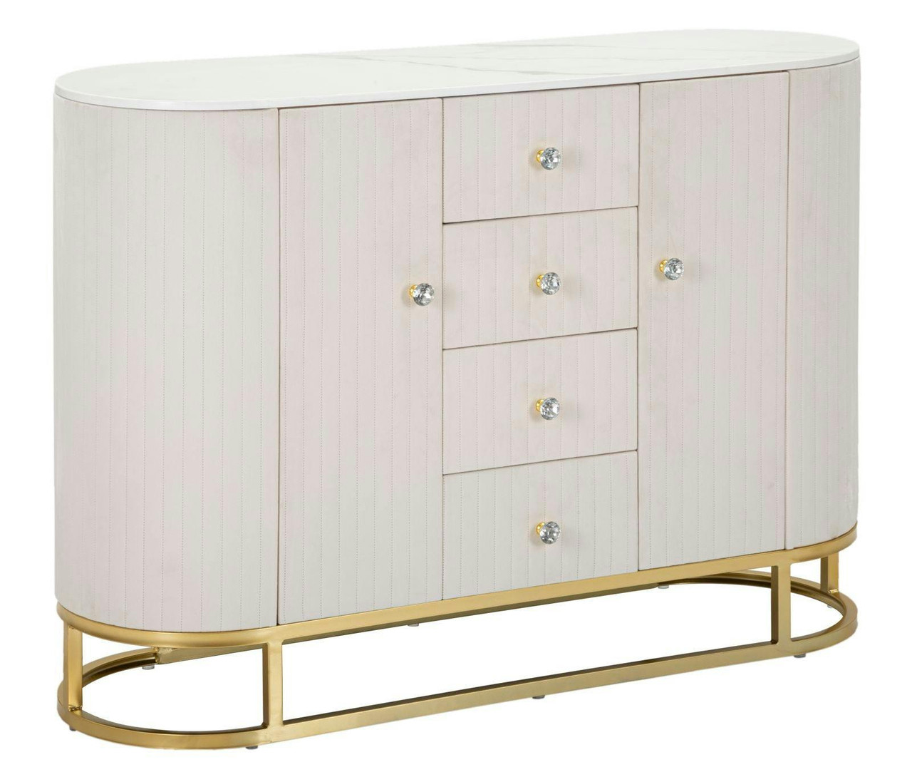 Montpellier console cream metal