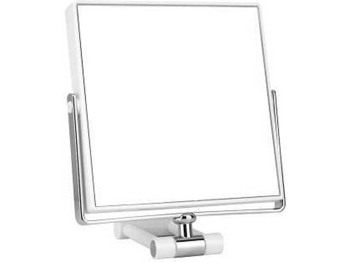 Espejo de maquillaje giratorio y plegable con base 360°