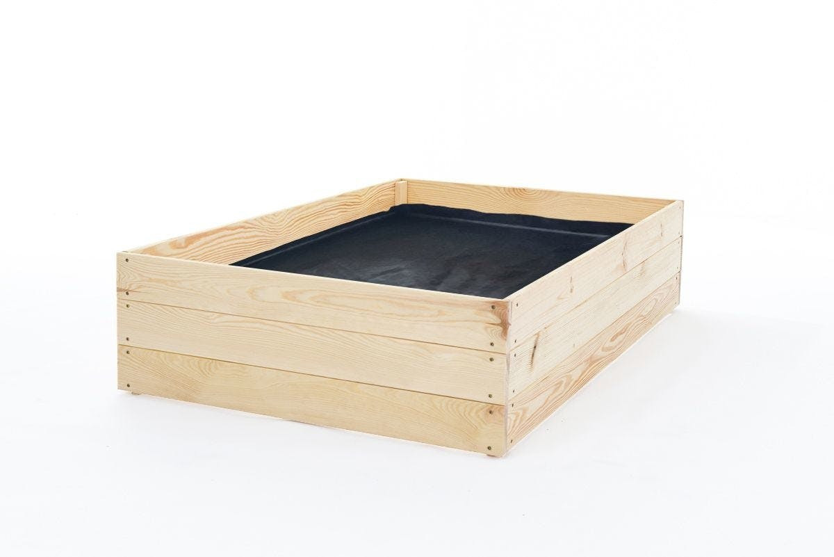 Cajón elevado de madera 120 x 100 x 27 cm