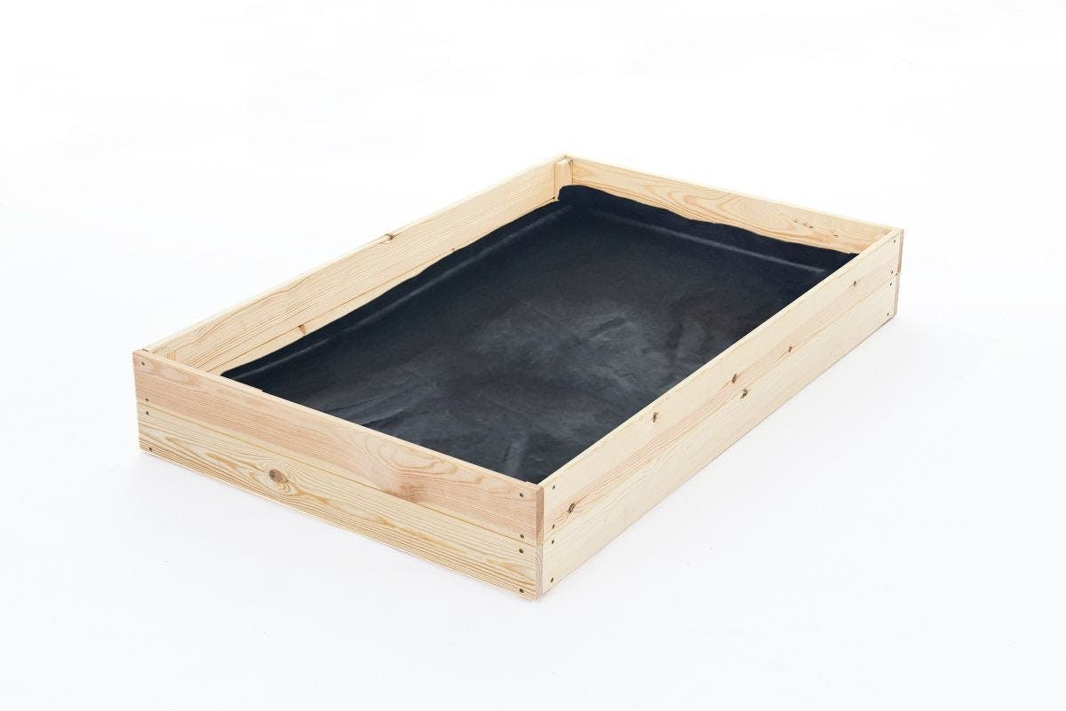 Cajón elevado de madera 140x120x18 cm