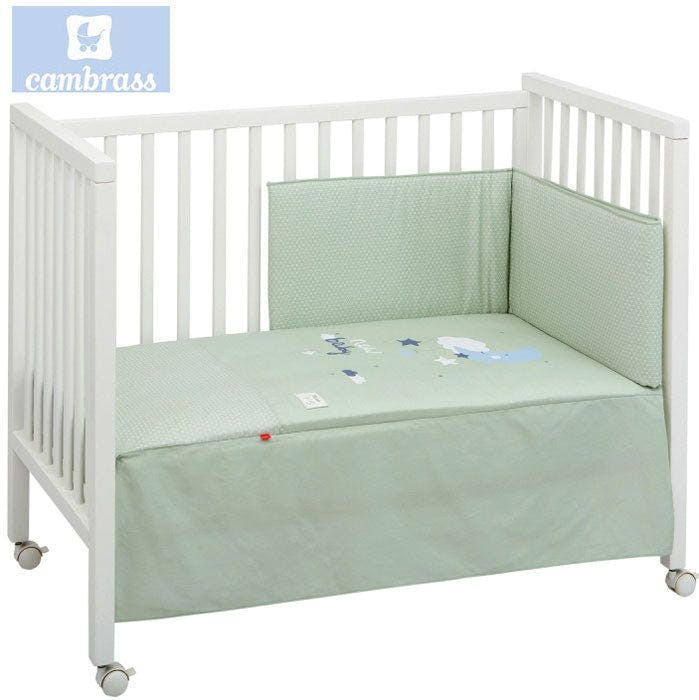 Duvet and crib bumper set - Lua green