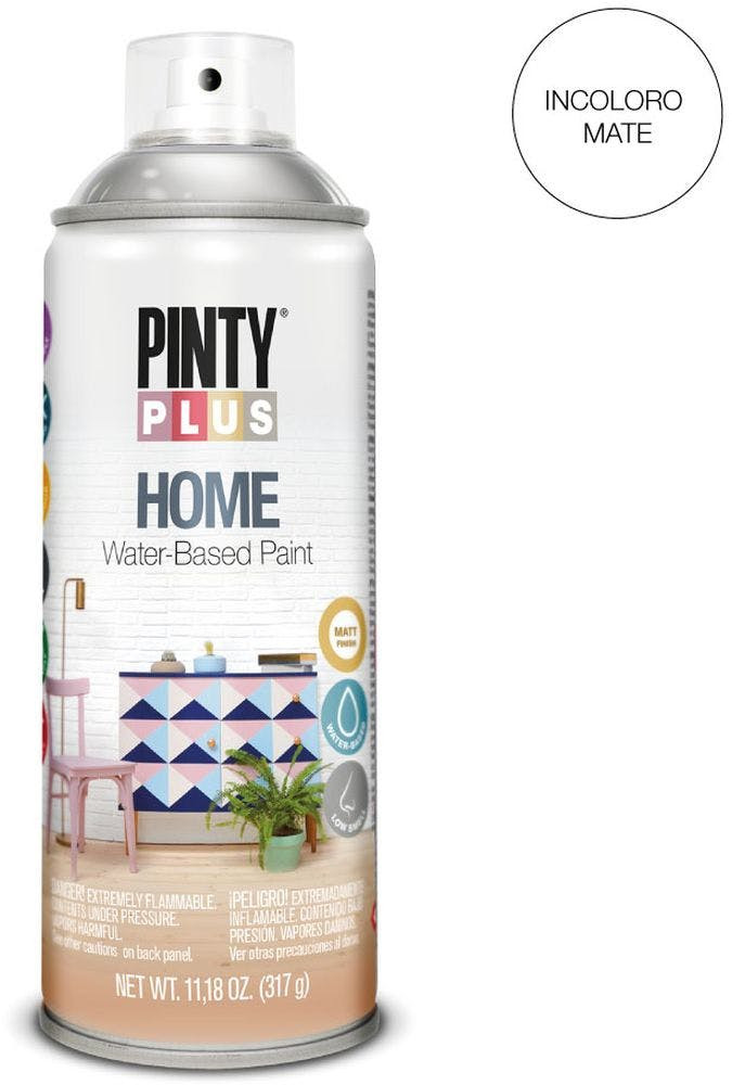 Barniz mate en spray PINTYPLUS Home 520 cc