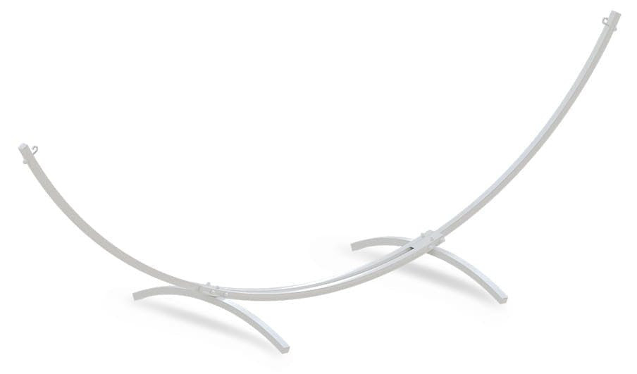 Soporte de hamaca de metal blanco