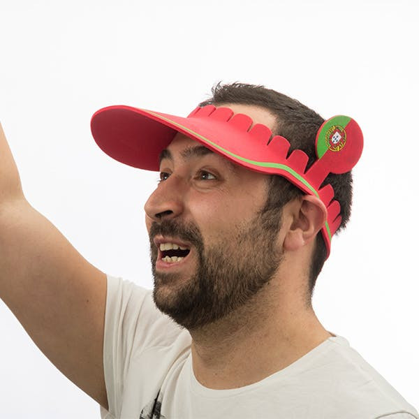 Portugal flag visor foam vinyl
