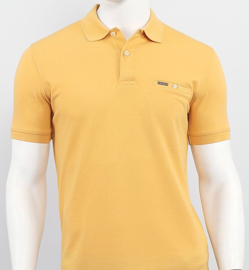 Polo Adulto em Piqué, Manga Curta Com Bolso