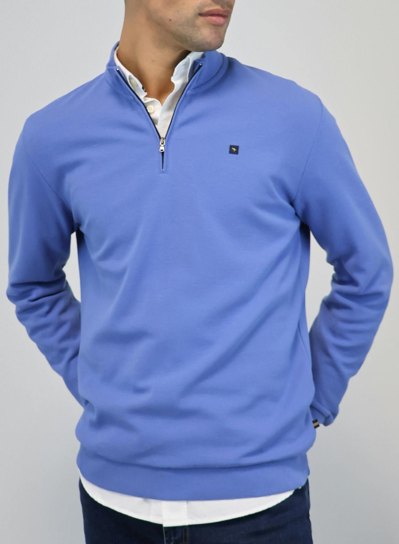 Sweat Interlock Com Fecho Espiral