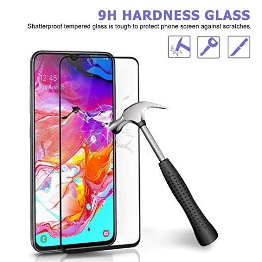 Protector de cristal templado full cover para Samsung Galaxy A70s