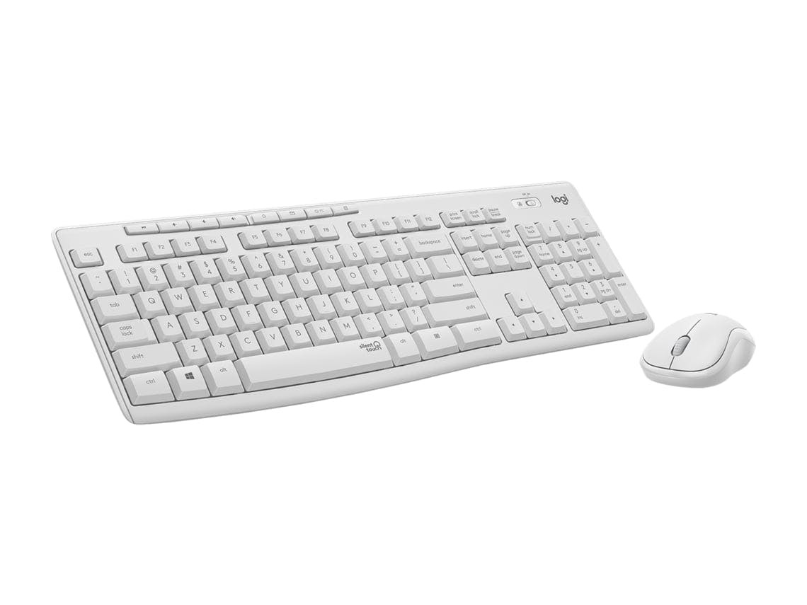 LOGITECH Mk295 Silent Wireless Combo Teclado Ratón Incluido Usb Qwerty Italiano Blanco